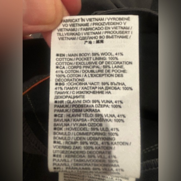 Icebreaker Men’s Pants Size 36 Black Merino Wool Blend Technical Outdoor Pant - Picture 7 of 9